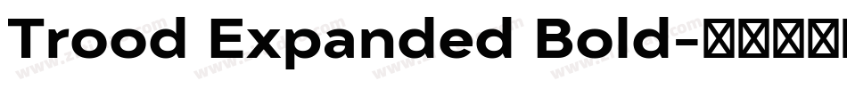 Trood Expanded Bold字体转换